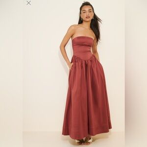 Hansen & Gretel Strapless Maxi Gown